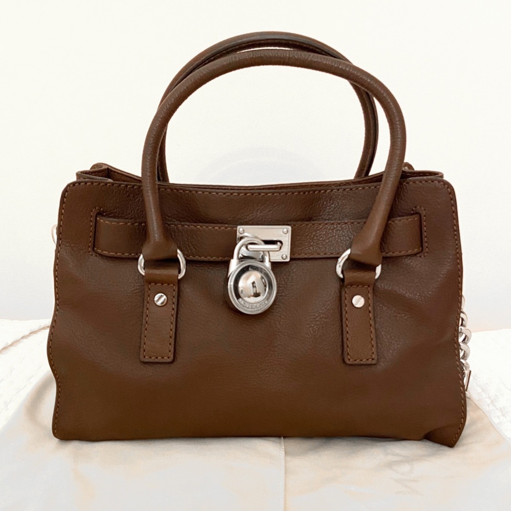 NEW Michael Kors Hamilton Satchel Bag in Brown